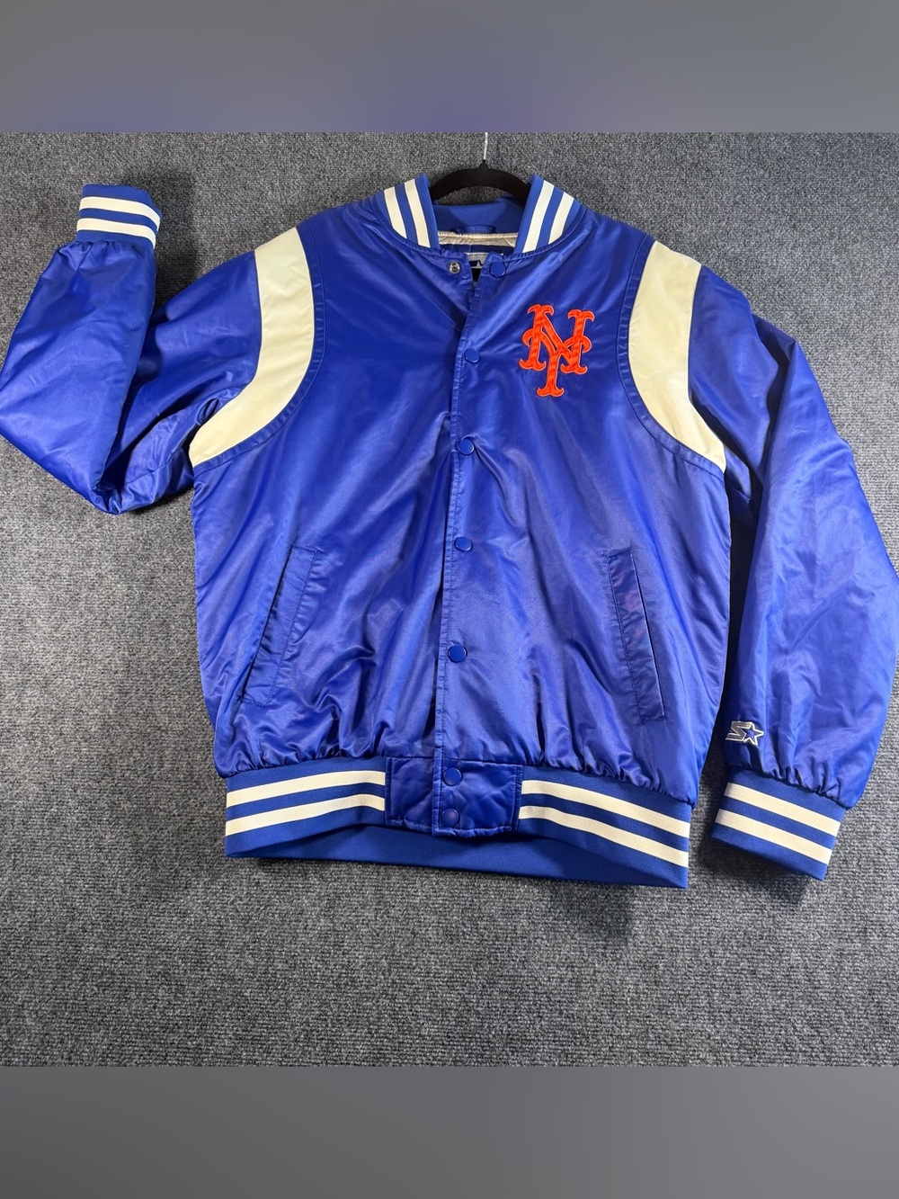 Vintage Starter New York Mets MLB Authentic Jacket Size Medium Baseball Varsity